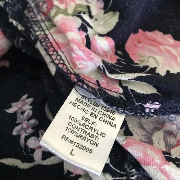 Entro Crochet Floral Tiered Boho Top Size Large - Picture 5 of 6